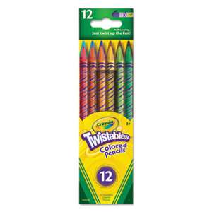 BINNEY & SMITH / CRAYOLA Twistables Colored Pencils, 12 Assorted Colors/Set