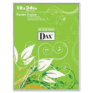 DAX 2811W5T U-Channel Poster Frame, Contemporary Clear Plastic Window, 18 x 24, Clear Border
