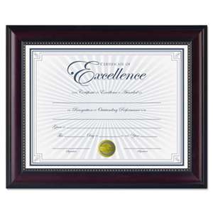 DAX N3028N2T Prestige Document Frame, Rosewood/Black, Gold Accents, Certificate, 8 1/2 x 11