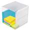 DEFLECTO CORPORATION Desk Cube, Clear Plastic, 6 x 6 x 6