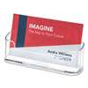 DEFLECTO CORPORATION Horizontal Business Card Holder, Holds 50 2 X 3 1/2 Cards, Clear