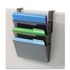 deflecto 73502RT Three-Pocket File Partition Set with Brackets, Letter, Smoke