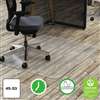 DEFLECTO CORPORATION Clear Polycarbonate All Day Use Chair Mat for Hard Floor, 45 x 53