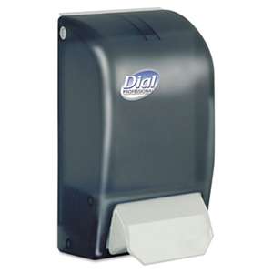 DIAL PROFESSIONAL 1 Liter Manual Foaming Dispenser, 1000mL, 5 x 4 1/2 x 9, Smoke
