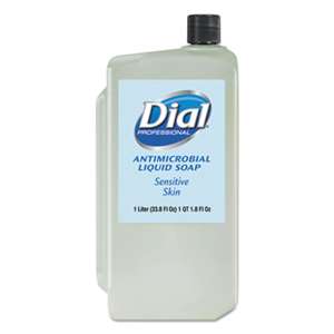 DIAL PROFESSIONAL Antimicrobial Soap for Sensitive Skin, 1000mL Refill, 8/Carton