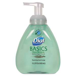 DIAL PROFESSIONAL Basics Foaming Hand Soap, Original, Honeysuckle, 15.2 oz Pump Bottle, 4/Carton