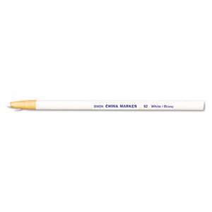 DIXON TICONDEROGA CO. China Marker, White, Dozen