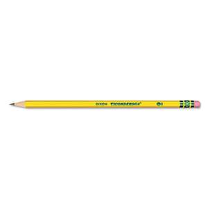 DIXON TICONDEROGA CO. Pre-Sharpened Pencil, HB, #2, Yellow, Dozen