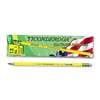 DIXON TICONDEROGA CO. Woodcase Pencil, B #1, Yellow, Dozen