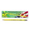 DIXON TICONDEROGA CO. Woodcase Pencil, F #2.5, Yellow, Dozen