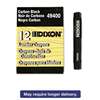 DIXON TICONDEROGA CO. Lumber Crayons, 4 1/2 x 1/2, Carbon Black, Dozen