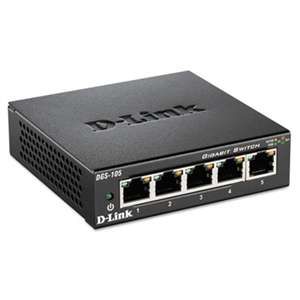 D-LINK SYSTEMS INC 5-Port Gigabit Ethernet Switch, Unmanaged