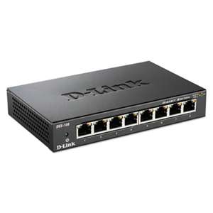 D-LINK SYSTEMS INC 8-Port Gigabit Ethernet Switch, Unmanaged