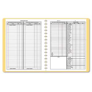 DOME PUBLISHING COMPANY Bookkeeping Record, Tan Vinyl Cover, 128 Pages, 8 1/2 x 11 Pages