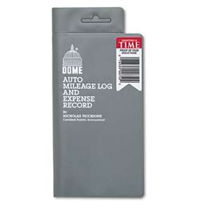 DOME PUBLISHING COMPANY Auto Mileage Log/Expense Record, 3 1/2 x 6 1/2, 140-Page Book