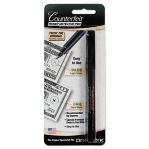 DRI-MARK PRODUCTS Smart Money Counterfeit Bill Detector Pen for Use w/U.S. Currency