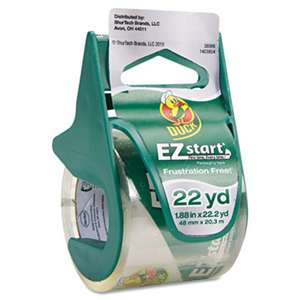 SHURTECH EZ Start Carton Sealing Tape/Dispenser, 1.88" x 22.2yds, 1 1/2" Core