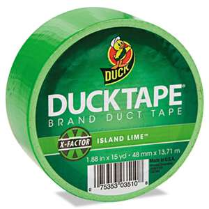 SHURTECH Colored Duct Tape, 9 mil, 1.88" x 15 yds, 3" Core, Neon Green