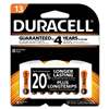 Duracell DA13B8ZM09 Button Cell Lithium Battery, #13, 8/Pk