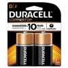 Duracell MN1300B2Z CopperTop Alkaline Batteries with Duralock Power Preserve Technology, D, 2/Pk