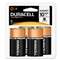 Duracell MN1300R4Z CopperTop Alkaline Batteries with Duralock Power Preserve Technology, D, 4/Pk