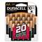 Duracell MN1500B20Z CopperTop Alkaline Batteries with Duralock Power Preserve Technology, AA, 20/Pk