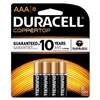 Duracell MN2400B8Z CopperTop Alkaline Batteries with Duralock Power Preserve Technology, AAA, 8/Pk