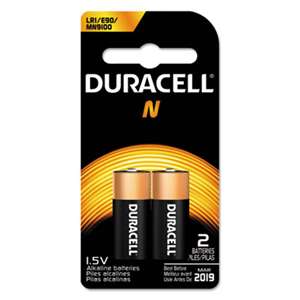 Duracell MN9100B2PK Coppertop Alkaline Medical Battery, N, 1.5V, 2/Pk