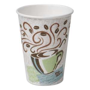 DIXIE FOOD SERVICE Hot Cups, Paper, 12oz, Coffee Dreams Design, 50/Pack