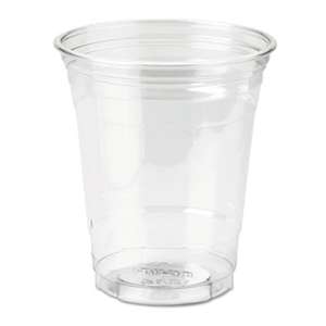 DIXIE FOOD SERVICE Clear Plastic PETE Cups, Cold, 12oz, WiseSize, 25/Pack, 20 Packs/Carton