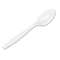 DIXIE FOOD SERVICE Plastic Cutlery, Heavyweight Teaspoons, White, 1000/Carton