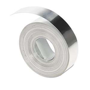 DYMO 31000 Rhino Metal Label Non-Adhesive Tape, 1/2" x 16 ft., Aluminum