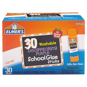 HUNT MFG. Washable School Glue Sticks, Purple, 30/Box