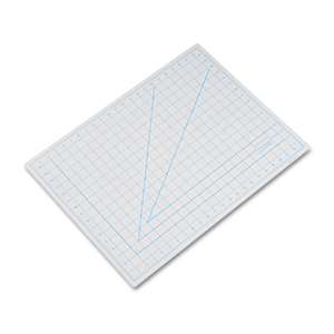 HUNT MFG. Self-Healing Cutting Mat, Nonslip Bottom, 1" Grid, 18 x 24, Gray