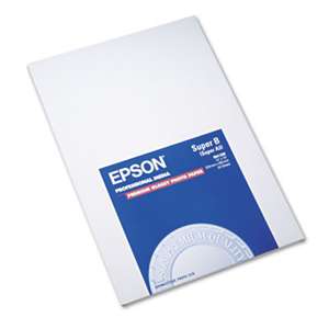 EPSON AMERICA, INC. Premium Photo Paper, 68 lbs., High-Gloss, 13 x 19, 20 Sheets/Pack