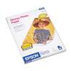 EPSON AMERICA, INC. Glossy Photo Paper, 52 lbs., Glossy, 8-1/2 x 11, 50 Sheets/Pack
