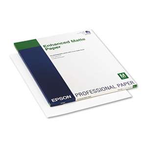EPSON AMERICA, INC. Ultra Premium Matte Presentation Paper, 17 x 22, White, 50/Pack