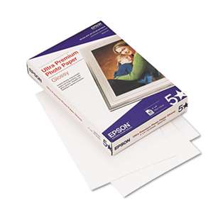 EPSON AMERICA, INC. Ultra-Premium Glossy Photo Paper, 79 lbs., 4 x 6, 60 Sheets/Pack