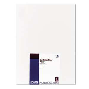 EPSON AMERICA, INC. Exhibition Fiber Paper, 13 x 19, White, 25 Sheets