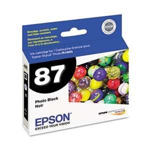 EPSON AMERICA, INC. T087120 (87) UltraChrome Hi-Gloss 2 Ink, Black