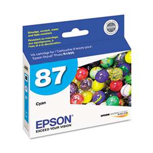 EPSON AMERICA, INC. T087220 (87) UltraChrome Hi-Gloss 2 Ink, Cyan