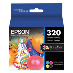 EPSON AMERICA, INC. T320 (320) Ink, Black/Cyan/Magenta/Yellow