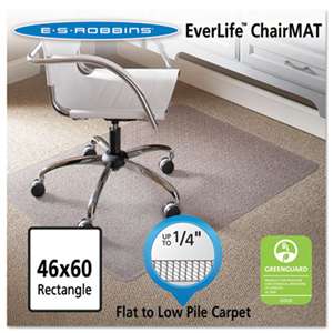 E.S. ROBBINS 46 x 60 Rectangle Chair Mat, Task Series AnchorBar for Carpet up to 1/4"