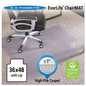 E.S. ROBBINS 36x48 Lip Chair Mat, Performance Series AnchorBar for Carpet up to 1"