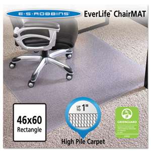 E.S. ROBBINS 46x60 Rectangle Chair Mat, Performance Series AnchorBar for Carpet up to 1"