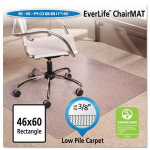 E.S. ROBBINS 46x60 Rectangle Chair Mat, Multi-Task Series AnchorBar for Carpet up to 3/8"