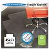 E.S. ROBBINS 45x53 Lip Chair Mat, Multi-Task Series for Hard Floors, Heavier Use