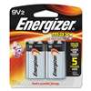 Energizer 522BP2 MAX Alkaline Batteries, 9V, 2 Batteries/Pack