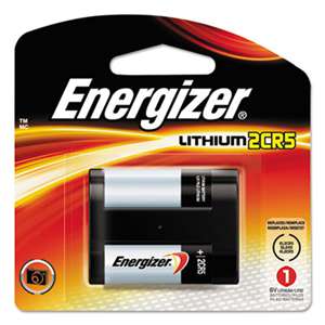 Energizer EL2CR5BP Lithium Photo Battery, 2CR5, 6V