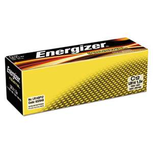 Energizer EN93 Industrial Alkaline Batteries, C, 12 Batteries/Box